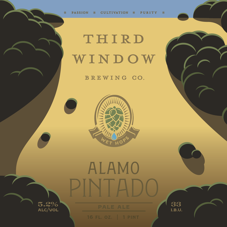 Alamo Pintado Fresh Hop Pale Ale (5.2% ABV, 30 IBU) 4-Pack